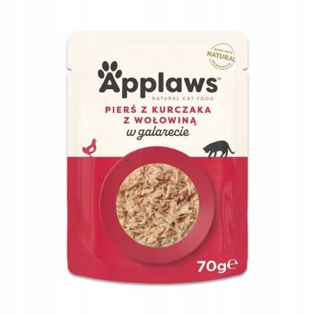 APPLAWS Chicken Breast with Beef in Jelly - wet cat food - 70g