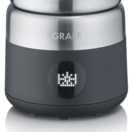 Graef MS802 Automatic milk frother/warmer Black, Stainless steel