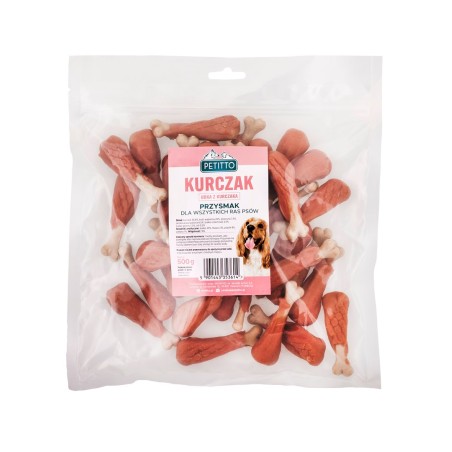 PETITTO Chicken legs - dog treat - 500g