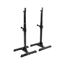Adjustable barbell racks...