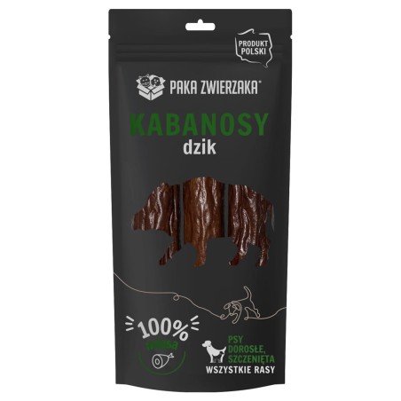PAKA ZWIERZAKA Sausages Wild boar - dog treat - 80g
