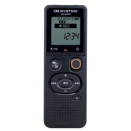 Olympus | Digital Voice Recorder (OM Branded) | VN-540PC | Black | Segment display 1.39' | WMA