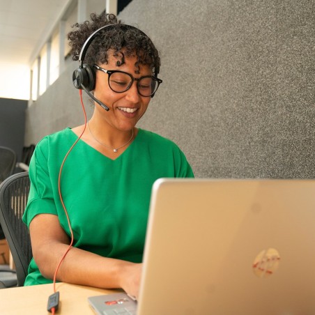 Poly Blackwire 8225 Stereo Microsoft Teams Certified USB-C Headset +USB-C/A Adapter