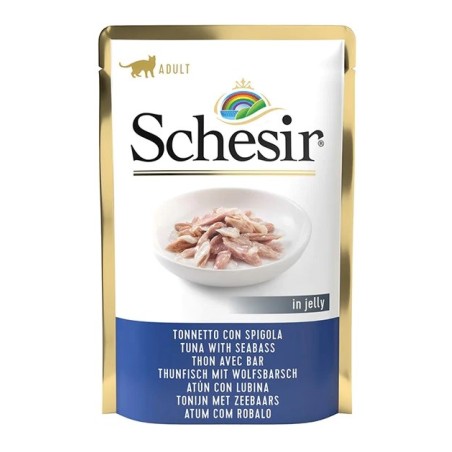 SCHESIR in jelly Tuna with seabass - wet cat food - 85 g