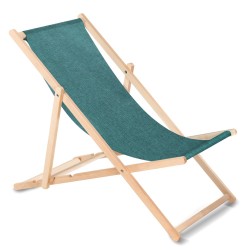 Classic beech deckchair...