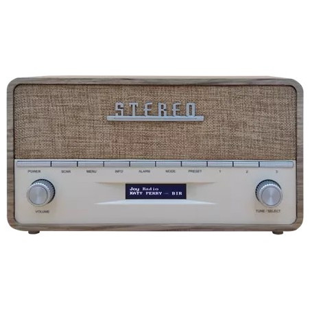 Denver DAB-36LW radio Portable Digital Brown, White