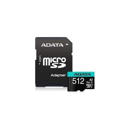 MEMORY MICRO SDXC 512GB W/AD./AUSDX512GUI3V30SA2-RA1 ADATA