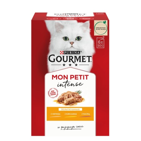 GOURMET Mon Petit Poultry Mix - wet cat food - 6 x 50 g