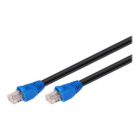 Goobay | CAT 6 Outdoor-patch cable, U/UTP | 94393 | Black RJ45 male (8P8C) | RJ45 male (8P8C)