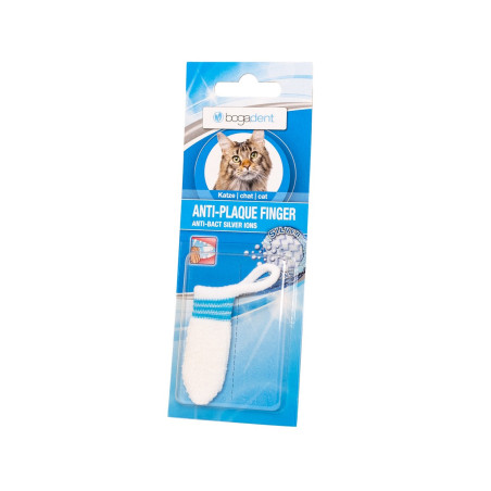 BOGAR Bogadent® Anti-plaque finger - finger cap for removing dental plaque for cats – 1 pc