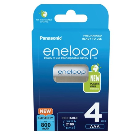 Rechargeable batteries PANASONIC ENELOOP AAA 800 mAh 4 szt (BK-4MCDE/4CP)