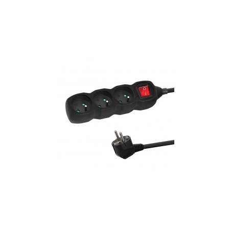 Esperanza ELK211K power extension 3 m 3 AC outlet(s) Indoor Black
