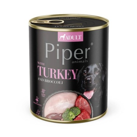 DOLINA NOTECI Piper with turkey and broccoli  - wet dog food - 800g