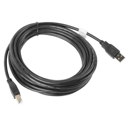 Lanberg CA-USBA-10CC-0050-BK USB cable USB 2.0 5 m USB B Black