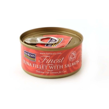 FISH4CATS  Tuna fillet with salmon - wet cat food - 70g