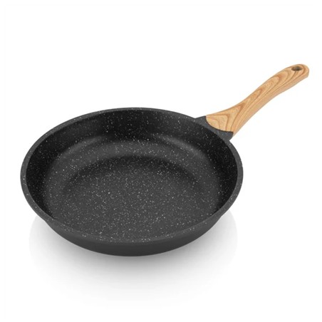 ETA Pan | ETA692990000 TITANIUM II | Universal | Diameter 28 cm | Electric, induction, gas, glass ceramics | Suitable for induction hob | Fixed handle | Black