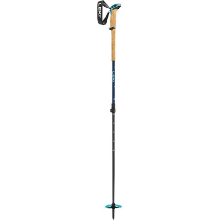 LEKI Bernina Lite 2 ski pole 135 cm Beige, Black, Blue Aluminium
