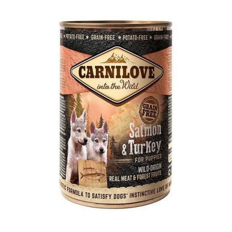 CARNILOVE Into the Wild Salmon & Turkey for Puppies - wet dog food - 400g