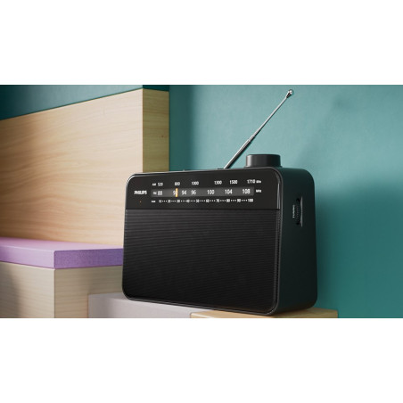 Philips TAR2509/10 radio Portable Analog Black