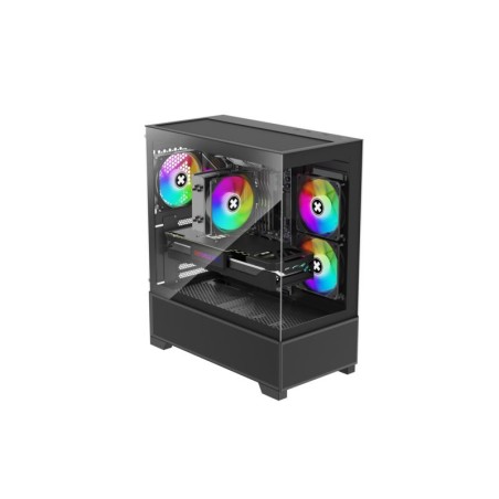 Case|XILENCE|XG172|MidiTower|Case product features Fan control panel/Transparent panel|Not included|Colour Black|XG172