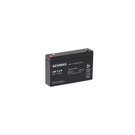 BATTERY 6V 7.2AH/AM7.2-6 ACUMAX EMU