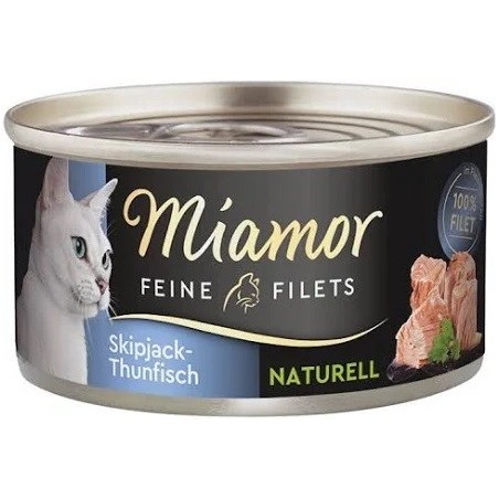 MIAMOR Feine Filets Naturell Tuna - wet cat food - 80g
