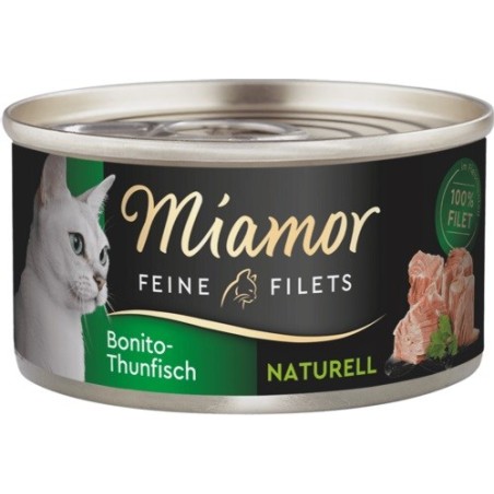 MIAMOR Feine Filets Naturell Bonito tuna - wet cat food - 80g
