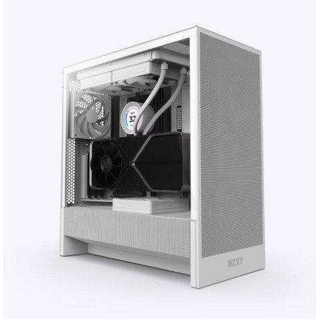 Case|NZXT|H5 Flow|MidiTower|Case product features Transparent panel|Not included|ATX|EATX|MicroATX|MiniITX|Colour White|CC-H52FW-01