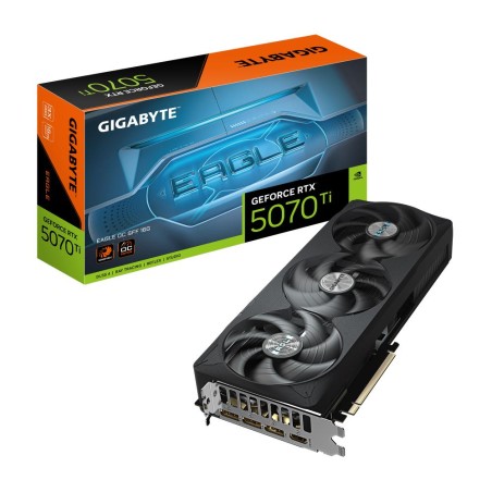 Graphics Card|GIGABYTE|NVIDIA GeForce RTX 5070 Ti|16 GB|GDDR7|256 bit|PCIE 5.0 16x|Triple slot Fansink|1xHDMI|3xDisplayPort|GV-N507TEAGLEOC-16GD1.0