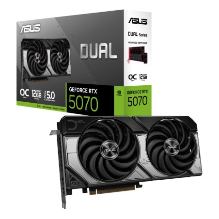 Graphics Card|ASUS|NVIDIA GeForce RTX 5070|12 GB|GDDR7|192 bit|PCIE 5.0 16x|Dual Slot Fansink|1xHDMI|3xDisplayPort|DUAL-RTX5070-O12G