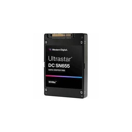SSD|WESTERN DIGITAL|SSD series Ultrastar DC SN655|3.84TB|PCIe Gen4|NVMe|NAND flash technology TLC|Write speed 2600 MBytes/sec|Read speed 6800 MBytes/sec|Form Factor U.3|MTBF 25000000 hours|0TS2461