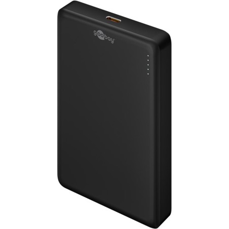 Goobay Magnetic Wireless Power Bank | 70183 | 10000 mAh | USB-C | Black