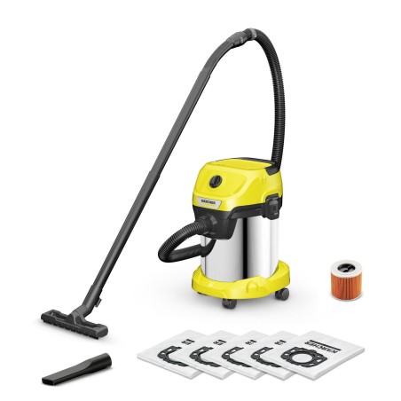 Vacuum Cleaner|KARCHER|Wet and dry vacuum cleaner WD 3 S V-17/4/20 + 4 FB|1000 Watts|Suction power 230W|Capacity 17 l|Noise 74 dB|Yellow|Weight 4.8 kg|1.628-152.0