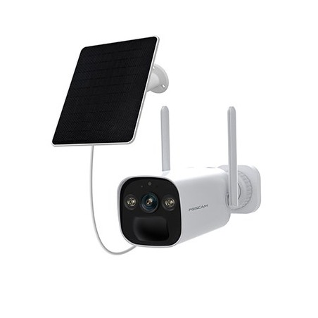 Foscam BP4 camera with solar panel
