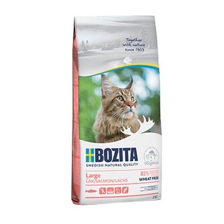 BOZITA Large Wheat free Salmon - dry food for large and long haired cats - 2kg