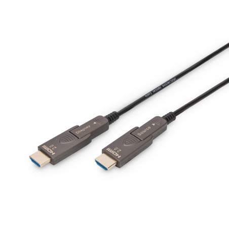 Digitus 4K - HDMI AOC Hybrid Fiber Optic Cable with 10m removable plug