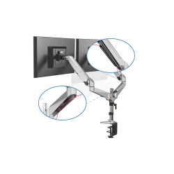 Digitus Dual monitor mount,...