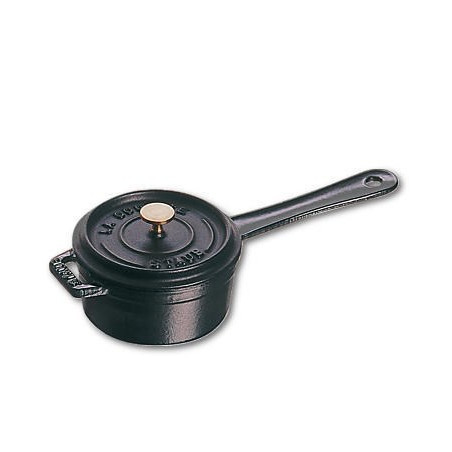 Mini cast iron saucepan Staub - 250 ml, Black