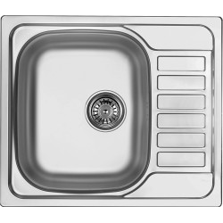 1-bowl steel sink with drainer